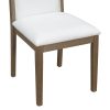 5-170.jpg Vintage Extendable Dining Set for 4-6 with 4 Upholstered Chairs, 42"-58" Distressed Rustic Farmhouse Table for Kitchen & Dining Room