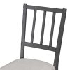 5-174.jpg 5-Piece Rustic Round Dining Set with 3 Upholstered Chairs & Curved Bench for Kitchen, Dining & Living Room