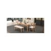 5-177.jpg Vintage Extendable Dining Set for 6 with 4 Chairs & 1 Bench, 59"-72" Rustic Farmhouse Table Set Featuring Distressed Finish & Retro Carved Legs