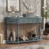 5-18.jpg 52'' Modern Contemporary Curved Console Table, Sofa Table & Entryway Table with 4 Drawers and 1 Shelf C For Hallway & Living Room