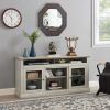 Contemporary TV Media Stand, Modern Entertainment Console for TVs Up to 65", with Open & Closed Storage Space