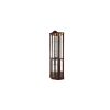 Lighted Glass Corner Curio Cabinet with Adjustable Glass Shelves, Carved Decorative Display & Wine Cabinet Featuring Built-in Light Bar