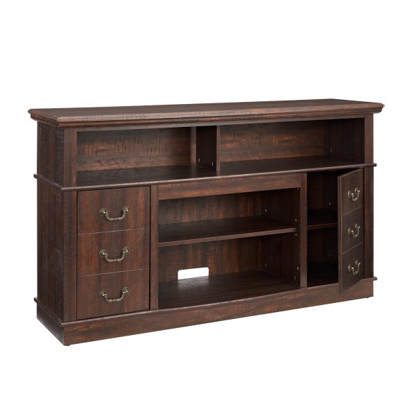 Retro Mid-Century Modern TV Stand with Storage Shelf, Entertainment Center Fits TVs up to 65 Inches, Media TV Console Table for Living Room