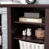 Large Faux Stacked Stone TV Stnad, Desk Storage Rack, Media Console Table with Large Storage Cabinet,Modern TV Media Entertaionment Stand