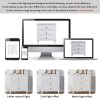 28'' Painted Nightstand with 3 Drawers & Smooth-Gliding Rails, Simple Bedside Cabinet with Metal Handles & Rubber Legs, Minimalist Side Table for Bedroom, Sofa, Couch & Office