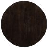 Farmhouse Round Extendable Dining Table with 16-Inch Leaf C Wood Kitchen Dining Table