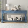 63" Long Console Table with Drawers & Shelf for Entryway, Hallway and Living Room